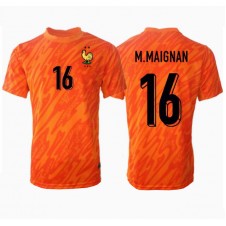 Frankrike Mike Maignan #16 Keeper Bortedrakt EM 2024 Kortermet